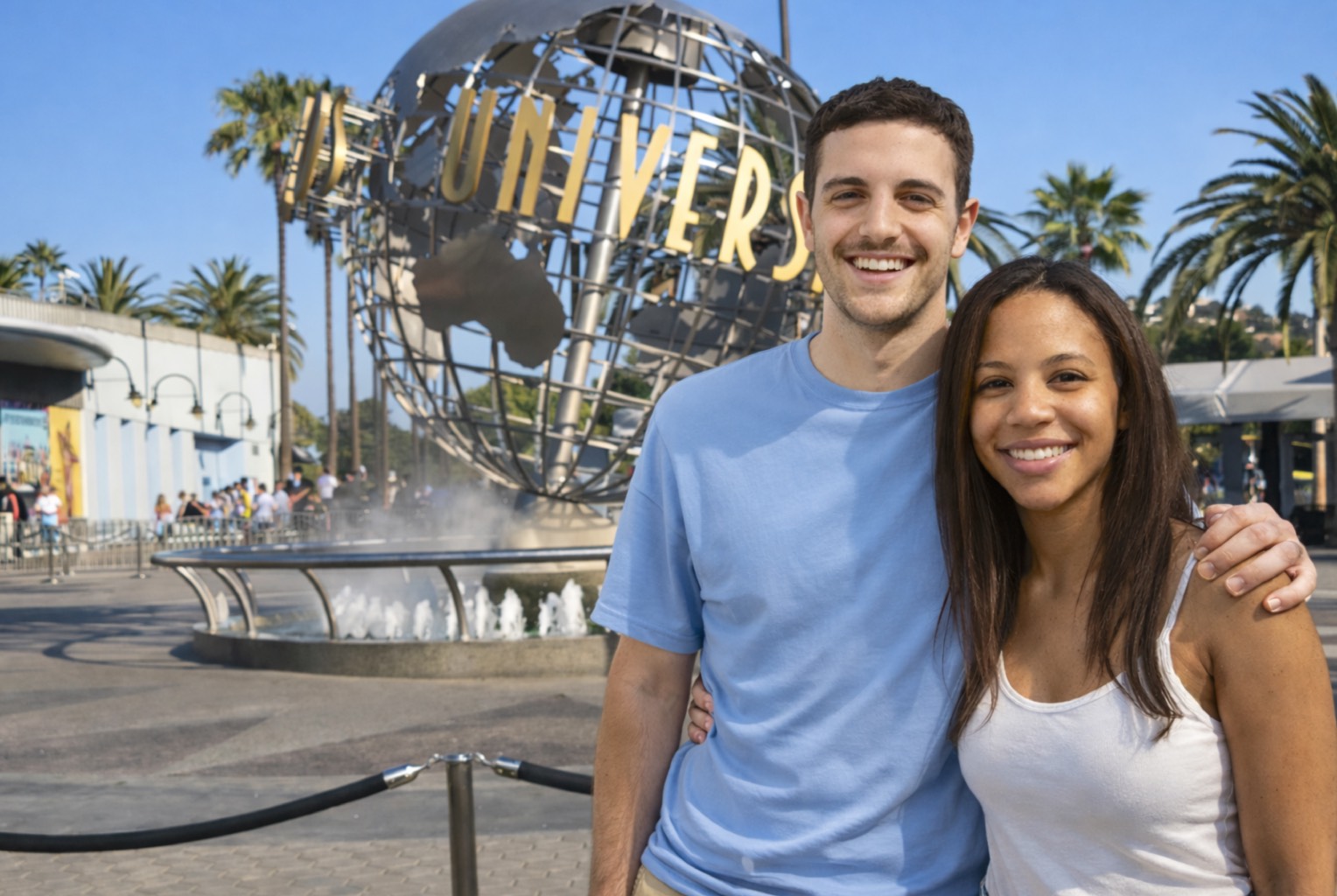 Sam and Ash at Universal Studios